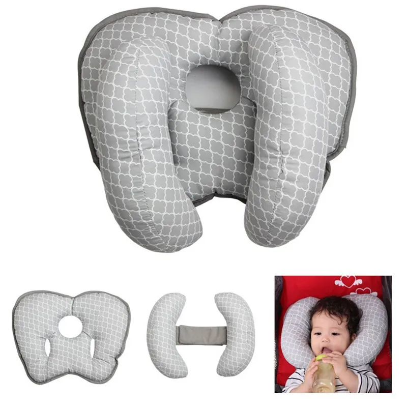 Oreiller cervical bébé confort voyage poussette siège auto soutien ergonomique doux matériau hypoallergénique 