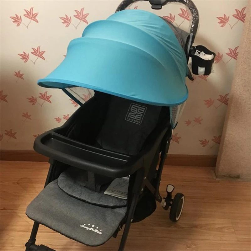 Paresoleil universel pour poussette bébé Protection dossel Coupevent Accessoires poussette Étanche Léger Desig