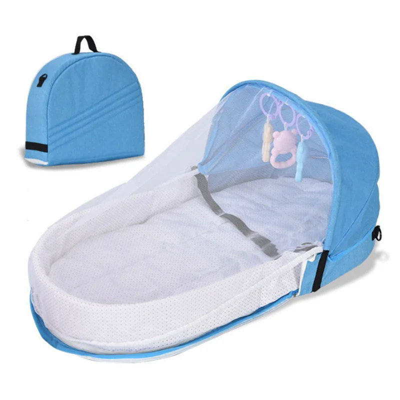 Lit de voyage bébé portable lit pliable respirant tente antimoustiques