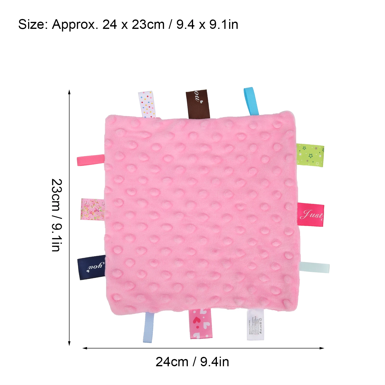 Serviette en Peluche Douce et Réconfortante pour NouveauNé Stimulateur Sensoriel en Coton/Polyester Design Col