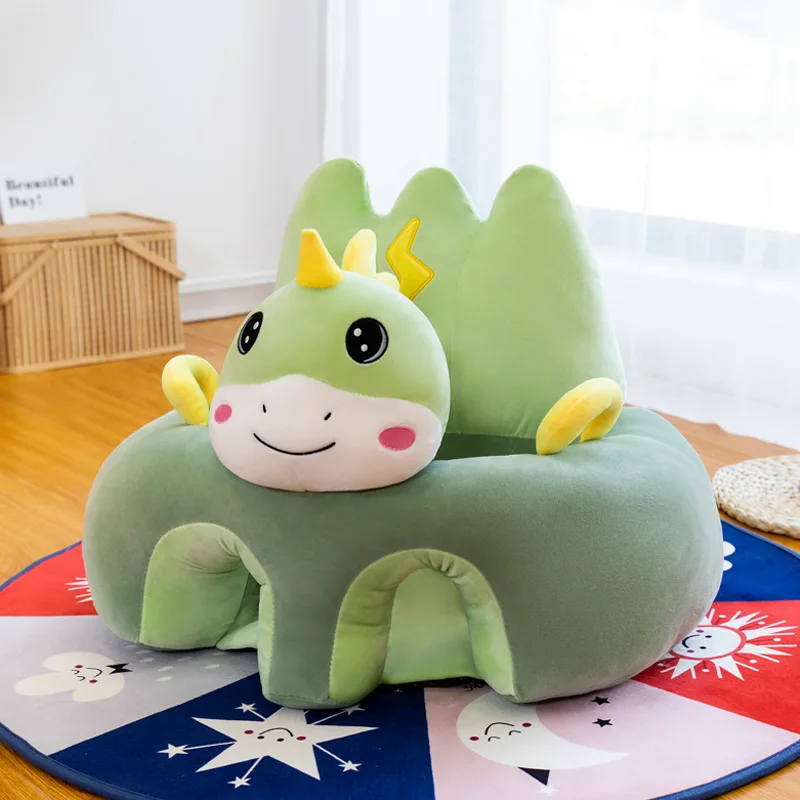 Fauteuil bébé design cartoon dragon dinosaure matériau doux peluche rembourré sièges enfants 02 ans canapé con