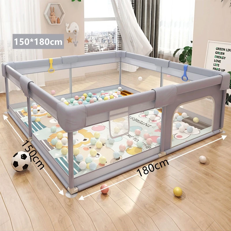 Parc pour bébé aire de jeu sécurisée intérieur filets transparents