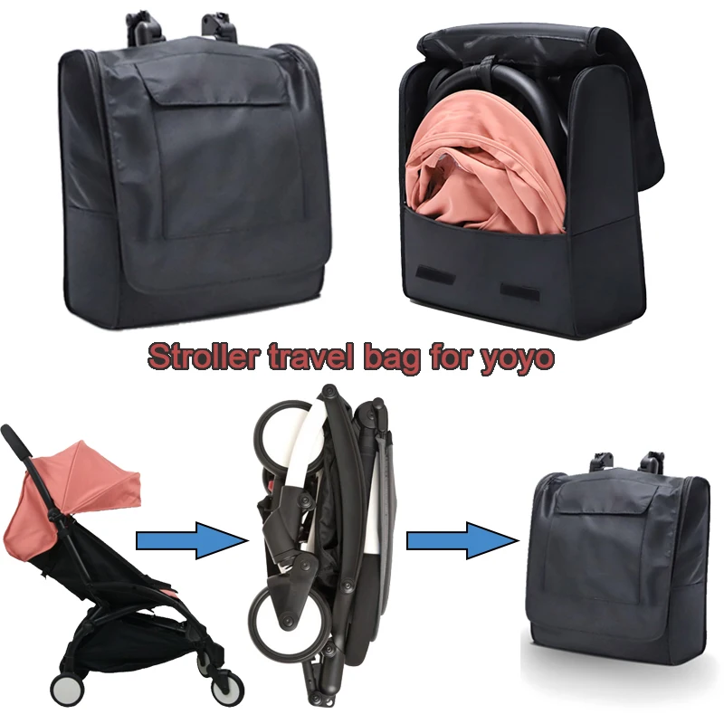 Sac à dos de voyage imperméable pour poussette Yoyo compatible Yoyo2 Yoyo3 Yoya sac de rangement noir portage