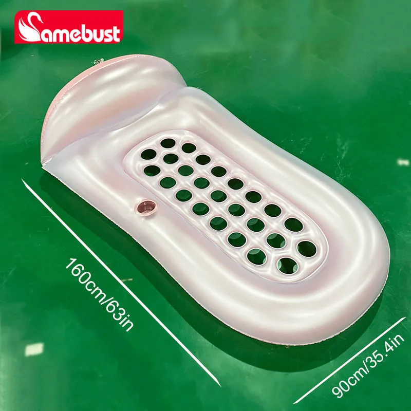 Matelas gonflable piscine flottant Camebust rangée tapis flotteurs radeau salon bébé sécurité portegobelet