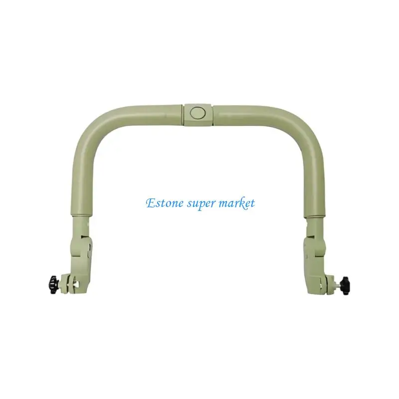 Poignée de poussette ergonomique ajustable clips fixation plastique