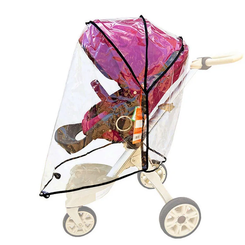 Housse de pluie transparente pour poussette compatible Stokke Xplory V3 V4 V5 V6 Trailz Beat Crusi protection 