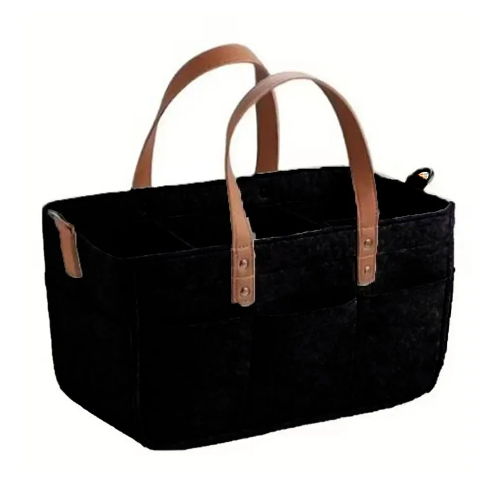Sac de rangement en feutre portable pour bébé panier multifonctionnel