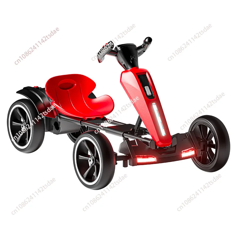 Kart électrique pour enfants voiture à quatre roues pliable haute
