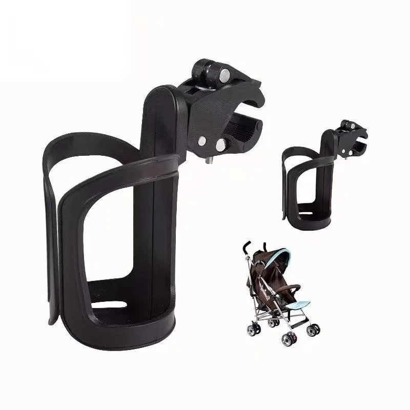 Portegobelet détachable pour poussette noir ajustable sans perçage pratique et sécurisé