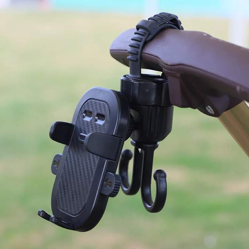 Support universel de téléphone portable pour poussette fauteuil roulant