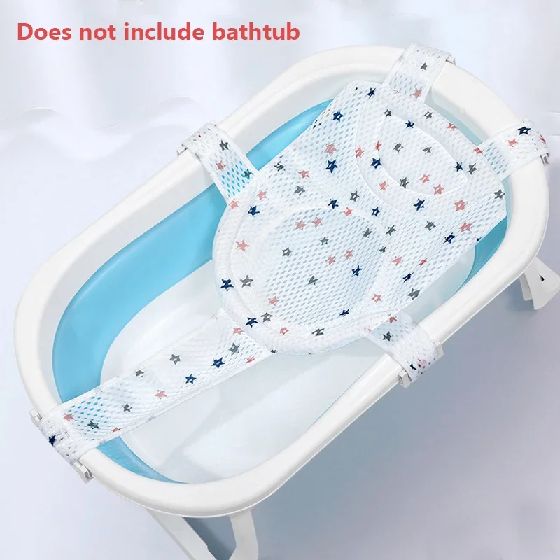 Oreiller de baignoire réglable pour nouveauné coussin de siège antidérapant en forme de croix tapis de bain po