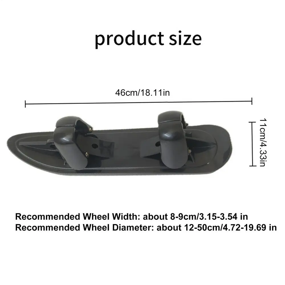 Accessoire ski traîneau 2 en 1 pour poussettes snowboard et sports