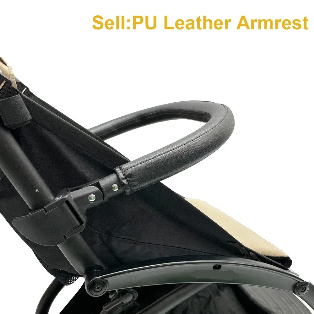 Accoudoir en cuir PU pour poussette Babyzen Yoyo2 Vinng Yoya accessoire