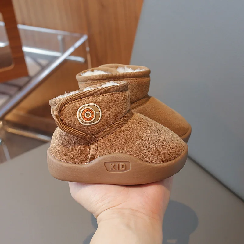Bébé bottes de neige 2025 hiver bottines en coton semelle antiglissante