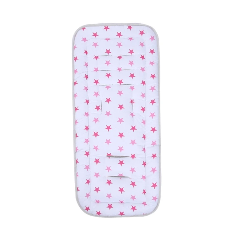 Coussin de Siège Poussette Bébé Design Étoiles Rose Matériau Doux