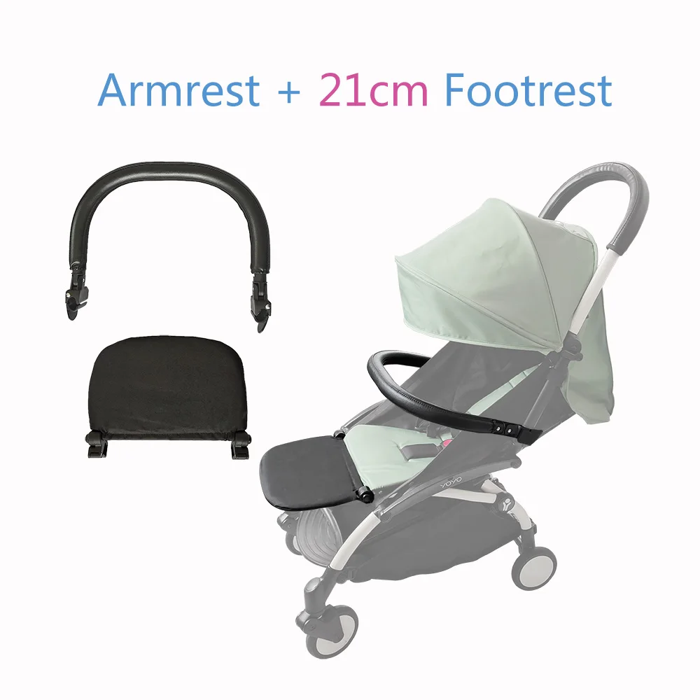 Accessoire poussette Babyzen Yoyo reposepieds 21 cm accoudoir ajustable