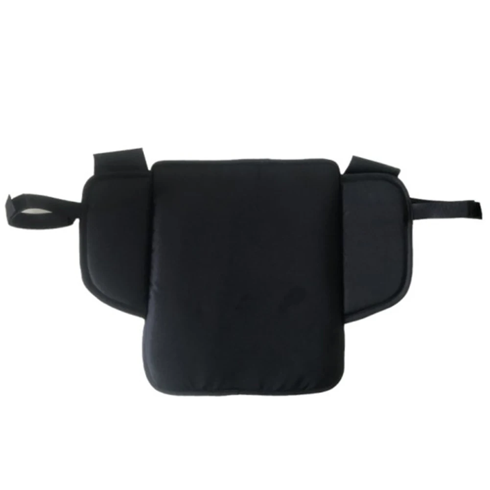 Coussin lombaire confortable pour chaise bureau soutien dorsal design moderne tissu synthétique noir ajustable