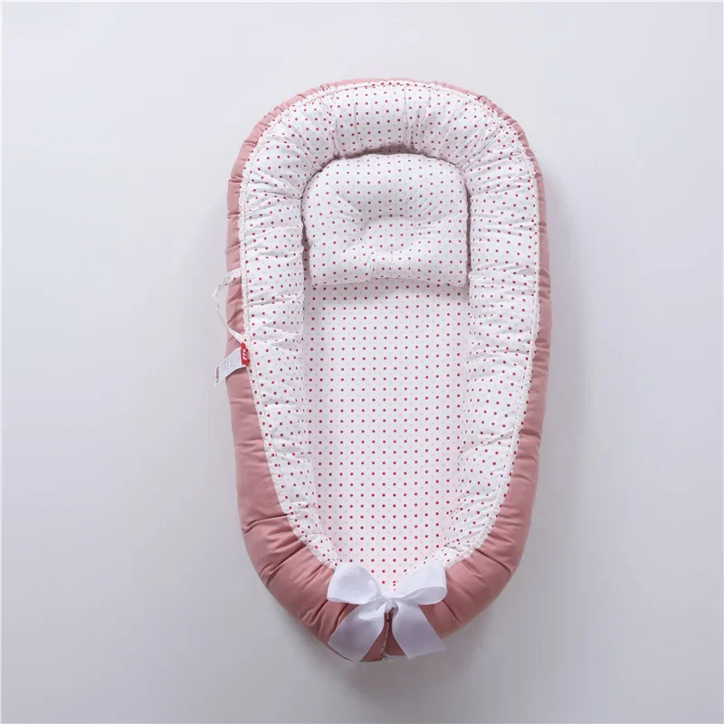 Lit portable bébé matelas amovible oreiller lavable nid bébé sécuritaire voyage