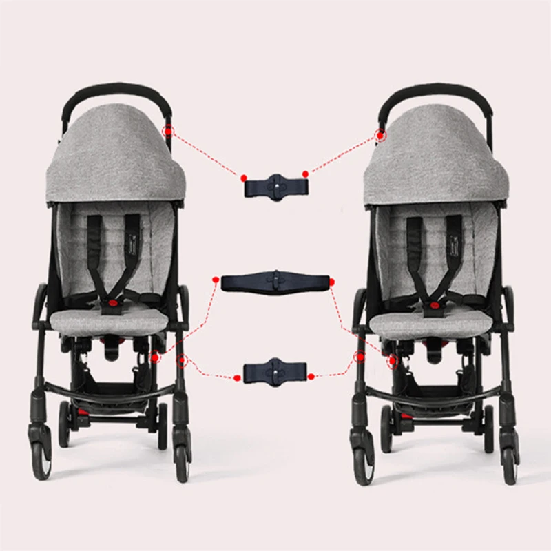 Coupleur 3 pièces poussette Babyzen Yoyo adapter 2 Yoya en jumelle accessoire poussette bébé sécurité qualité 