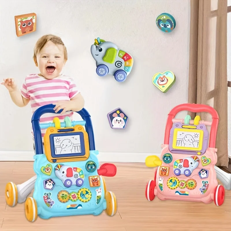 Trotteur éducatif pour bébé 012 mois chariot apprentissage roues en