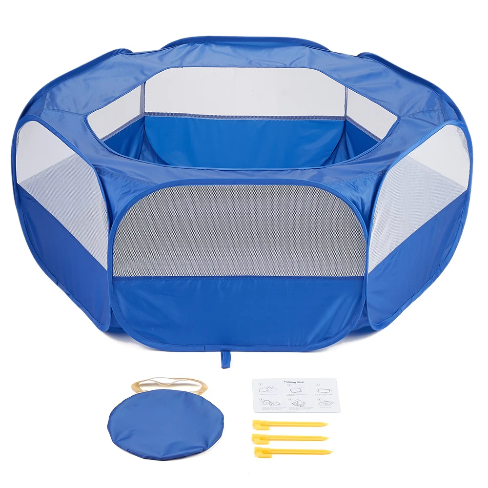 Parc de jeux portable pliable pour bébé clôture sécurisée avec couverture zippée extérieur et intérieur tente 