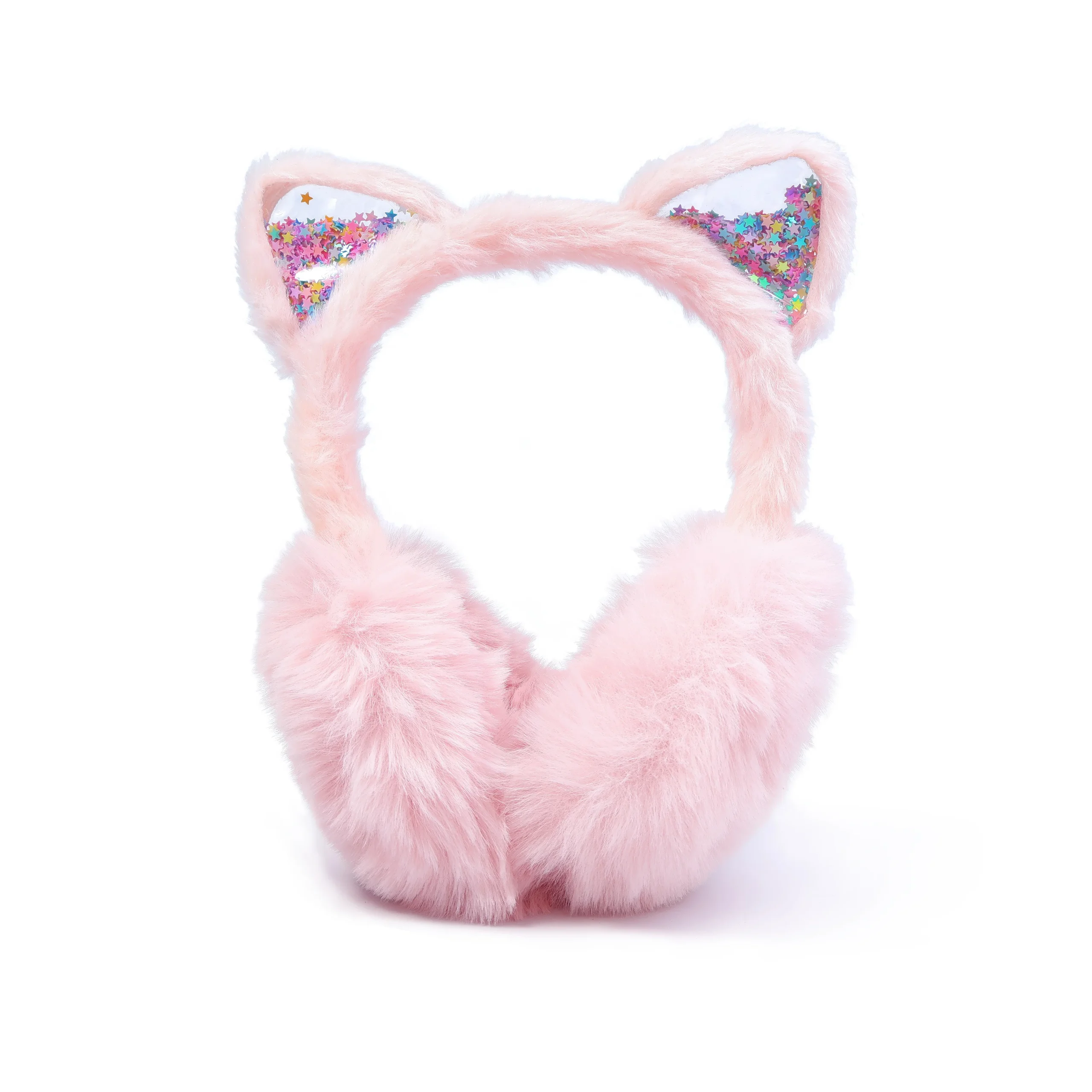 Cacheoreilles doux en tissu pelucheux pour enfants oreilles chat