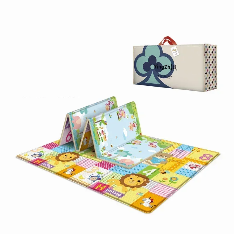 Tapis de jeu pliable pour bébés 180x200cm double face jouets pour