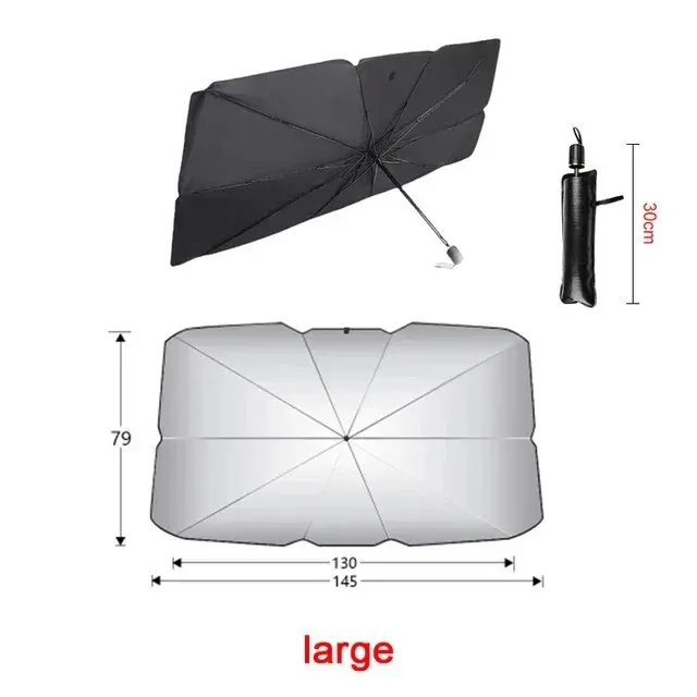 Paresoleil voiture pliable polyester protection solaire été poussette bébé antiUV rangement compact
