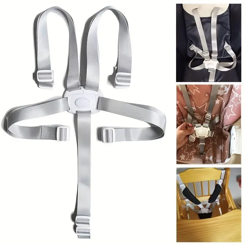 Harnais de sécurité 3/5 points polyester enfant fixation universelle protection bébé harnais ajustable sécurit