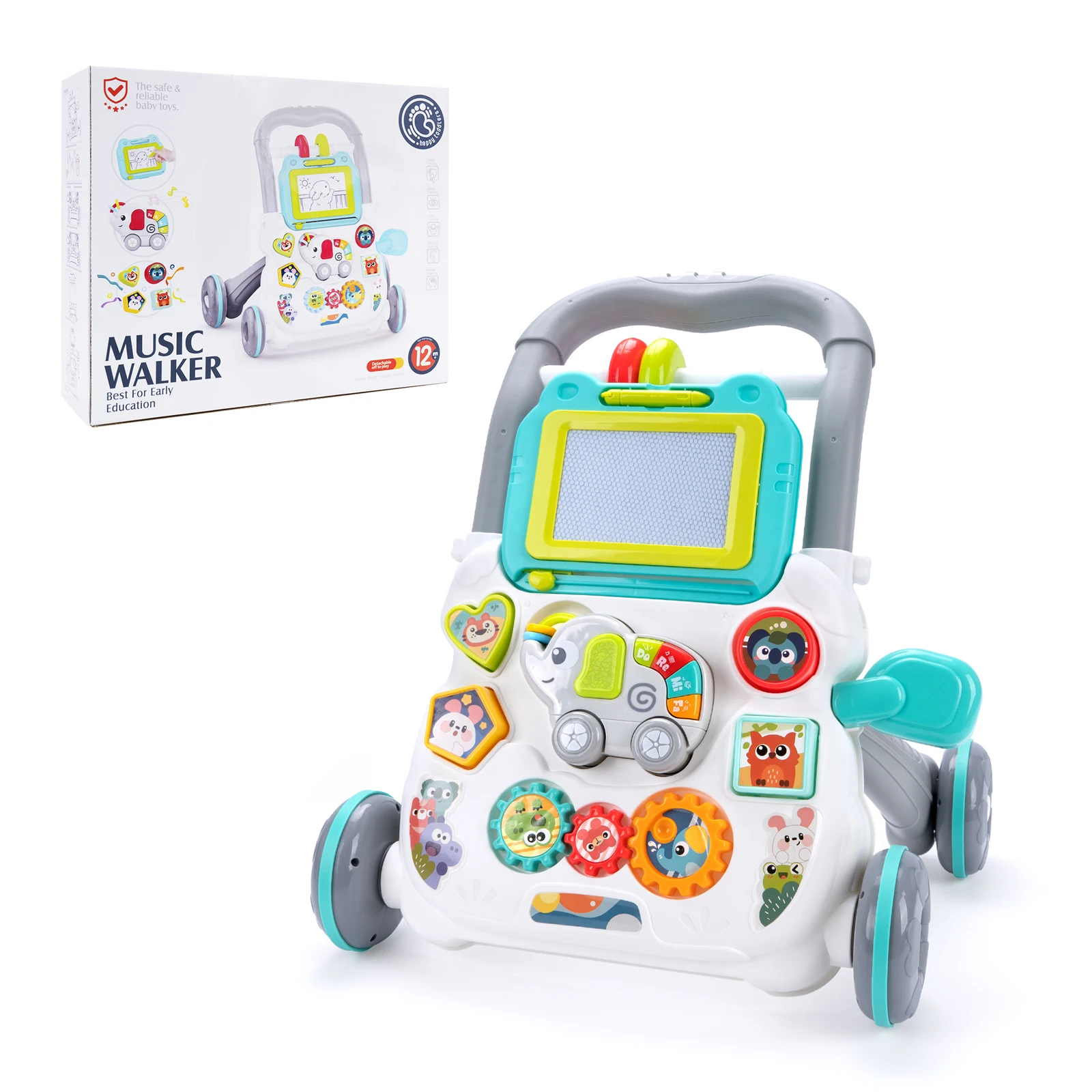 Trotteur éducatif musique bébé apprentissage marche jouet interactif