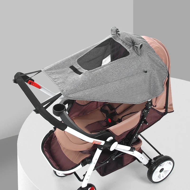 Paresoleil pour poussette bébé couverture protection solaire accessoire UV capuche imperméable respirant desig