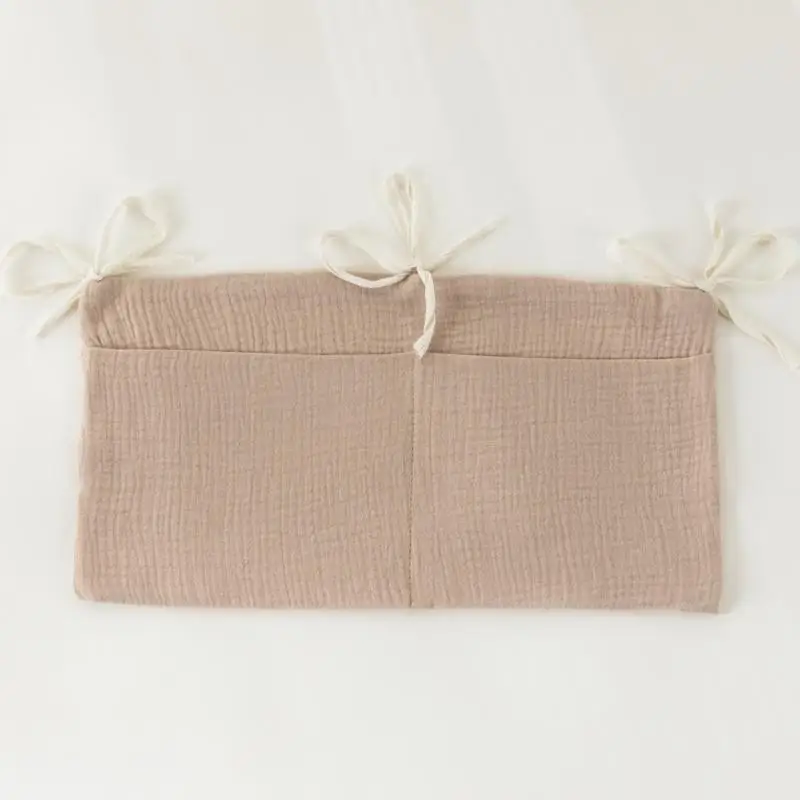 Sac à couches bébé multifonctionnel en coton organisateur de berceau