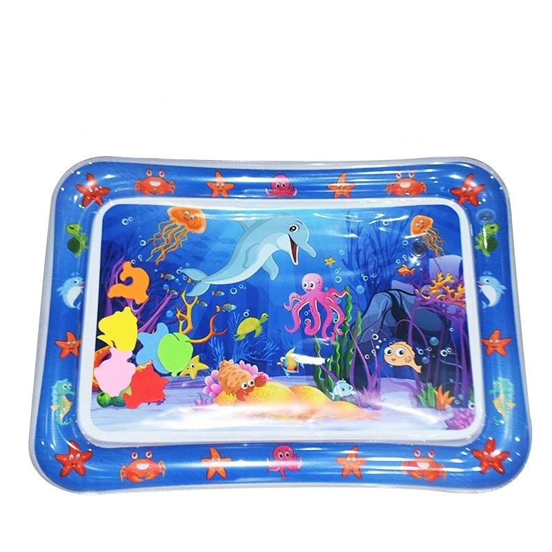 Tapis gonflable éducatif pour bébé matelas marin interactif jouet sensoriel PVC soft 50cm 06 mois