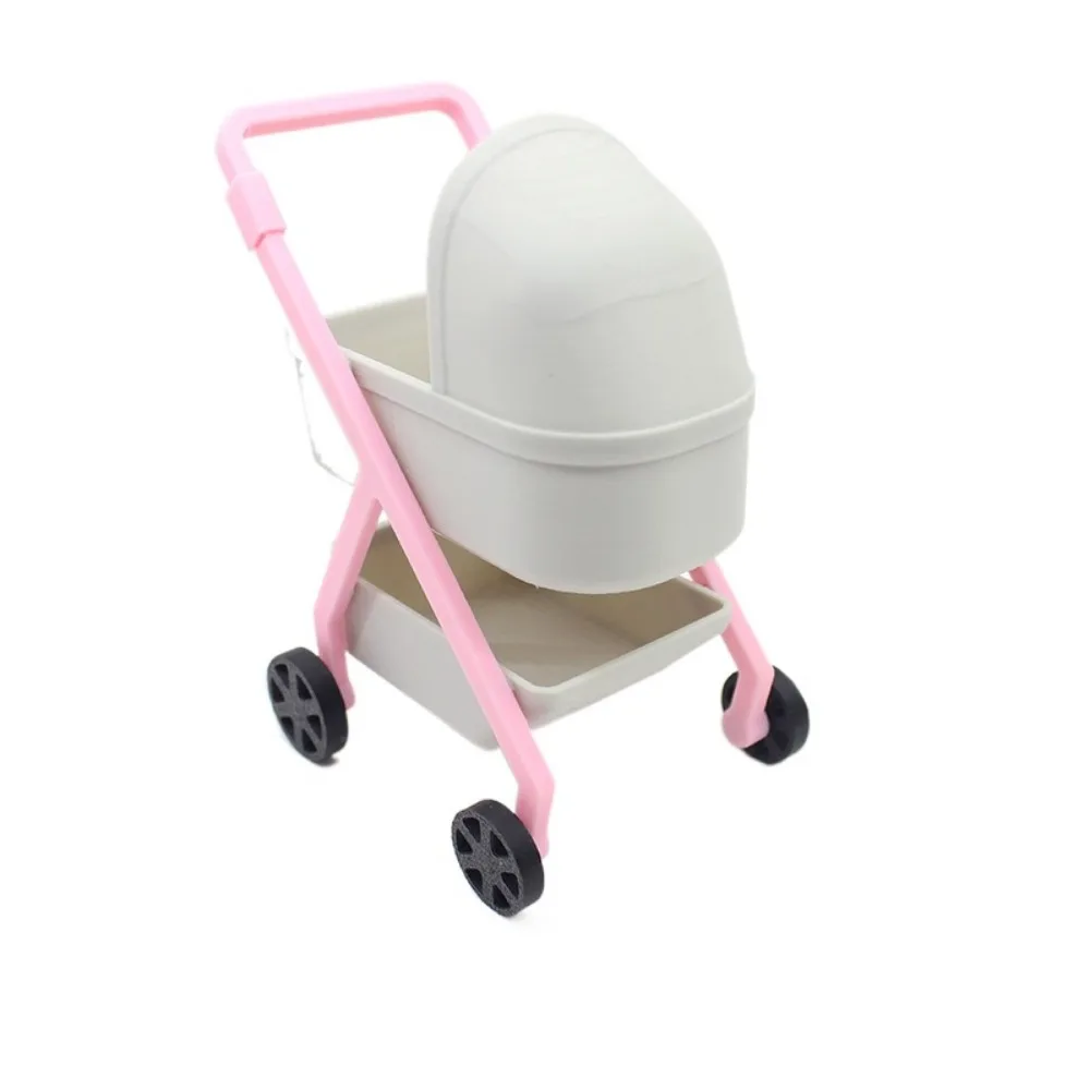 Poussette pour poupée 1/12 maison de poupée jouet bébé simulateur