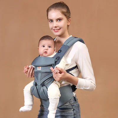 Portebébé ergonomique Egobaby 360 360° dos avant face kangourou sac à dos bébé 036 mois Oxford Blue