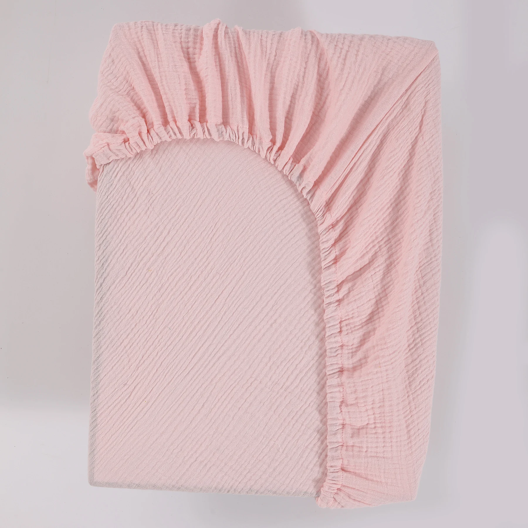Drap de berceau ajusté en mousseline douce et respirante 100% coton