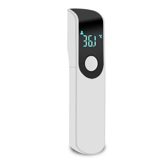Thermomètre infrarouge sans contact bébé adulte Aique mesurage front oreille écran LED alarme fièvre blanc mod
