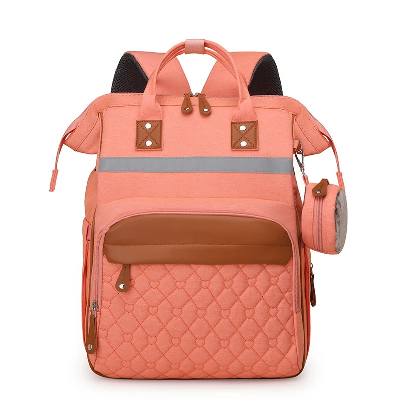 Sack à langer ALTERBackpack multifonctionnel sac à dos bébé rose grande capacité poches multiples confortable 