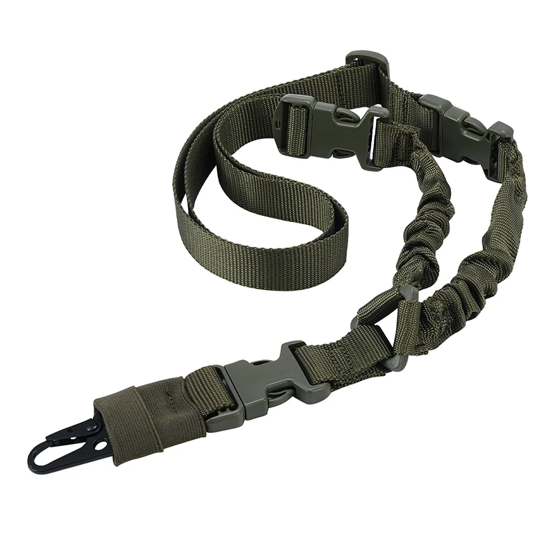 Bande transporteuse élastique nylon vert Olive ajustable sangles