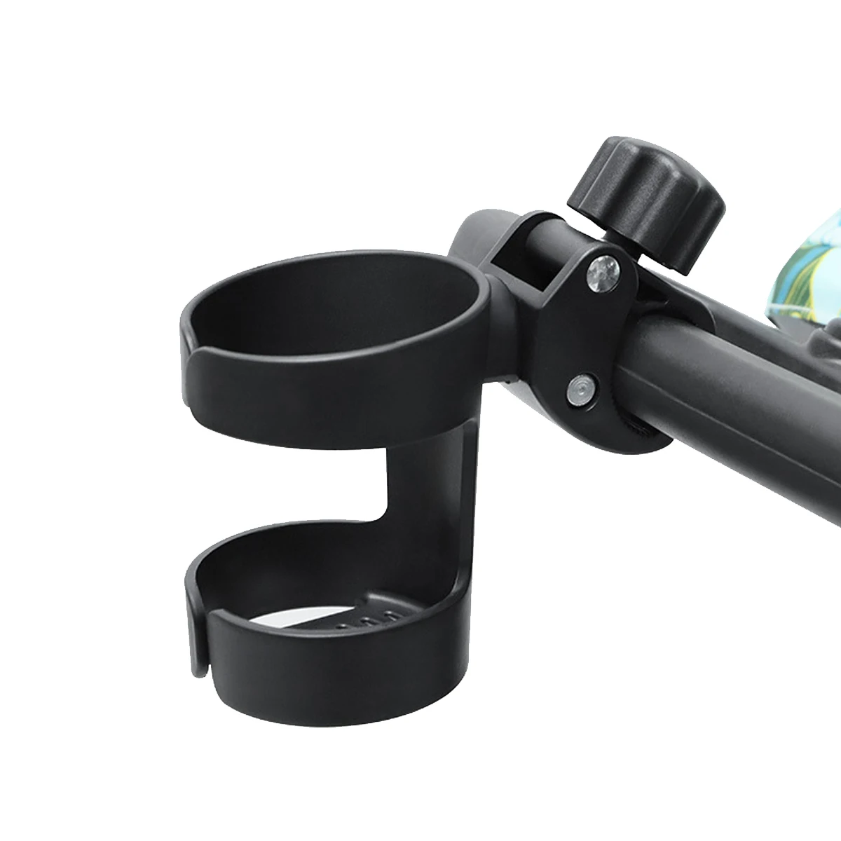 Portegobelet poussette bébé noir robuste fixe sécurisé vélo accessoire pratiqué antiéclaboussement