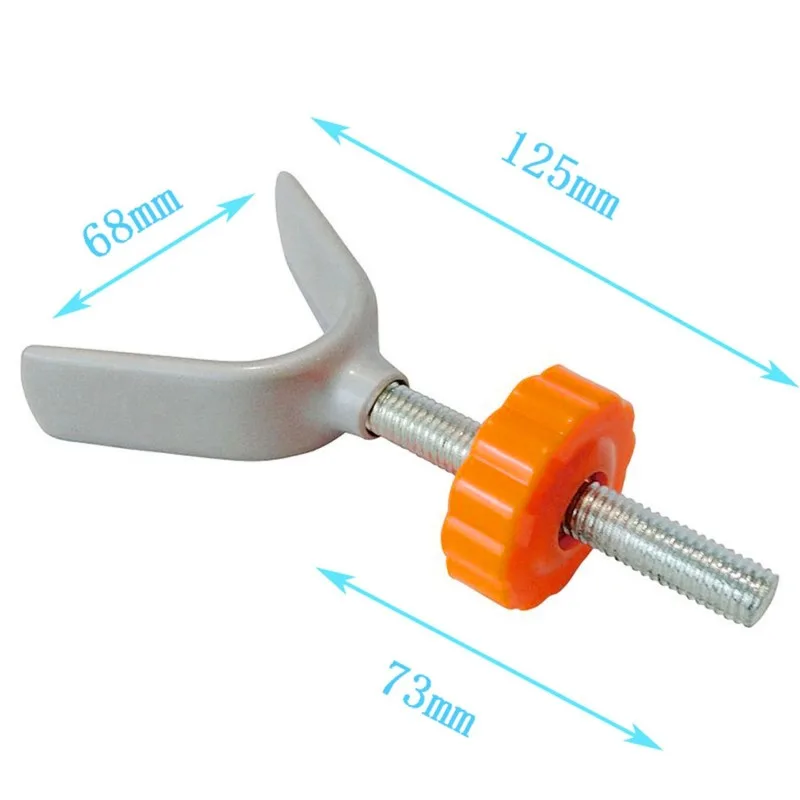 Barre de porte robuste sécurité Yformée acier vis plastique orange bébé