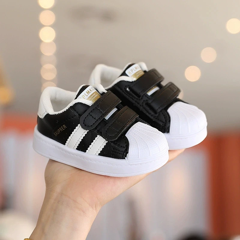 Baskets bébé première marche antidérapant espadrilles respirantes blanc