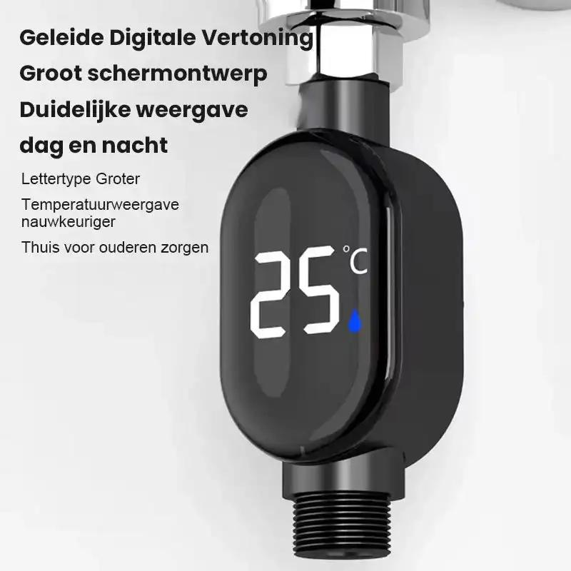 Thermomètre de douche à affichage numérique 1/2 '', thermomètre de douche d'eau domestique, soins pour bébé, m