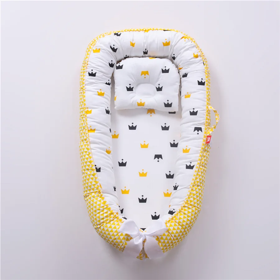 Berceau bébé portable antipression oreiller bébé milieu lit accessoire voyage nouveauné confort bébé 01 ans