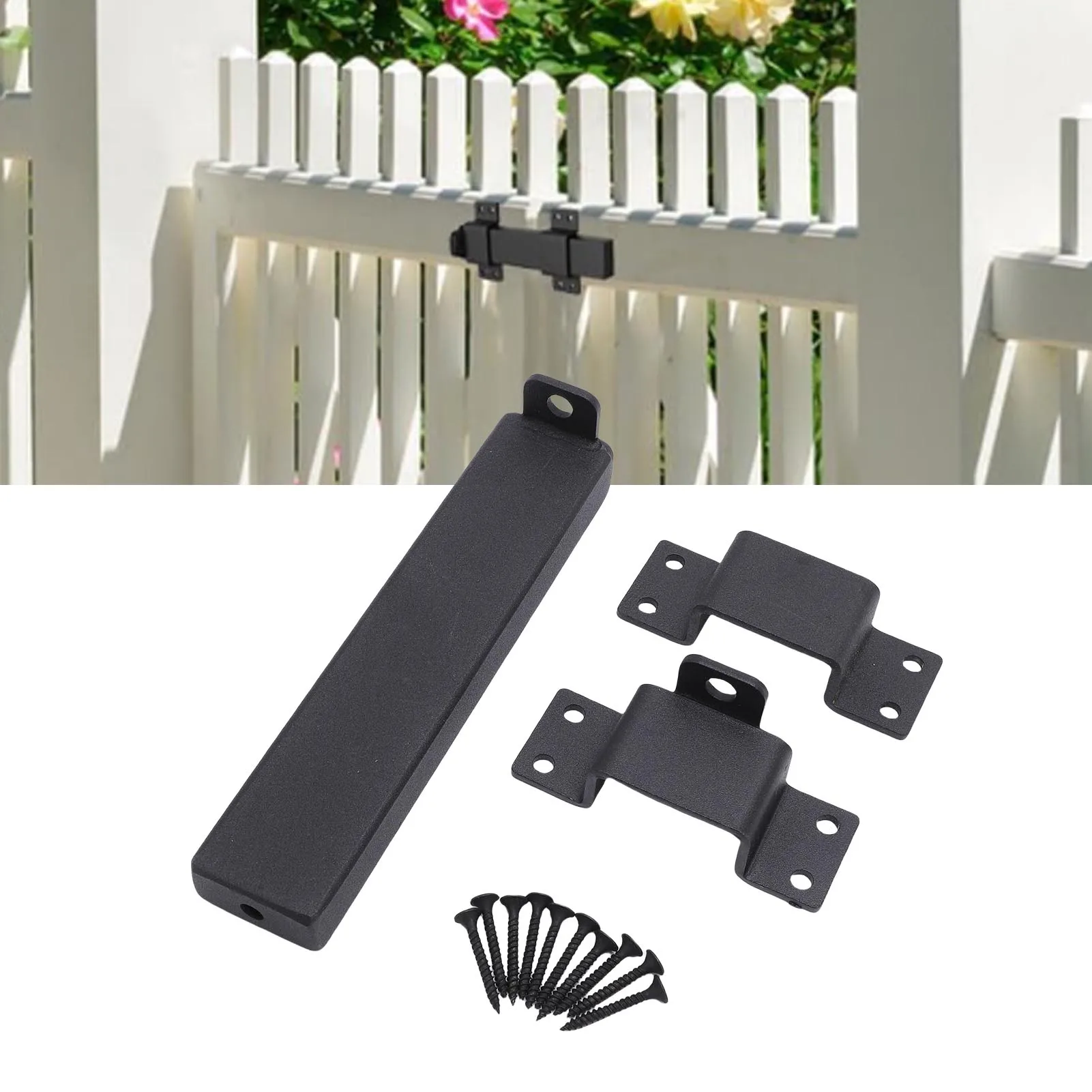 Loquet de porte acier robuste avec trou de cadenas sécurisation