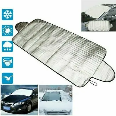Couverture antineige voiture protection parebrise hiver réversible