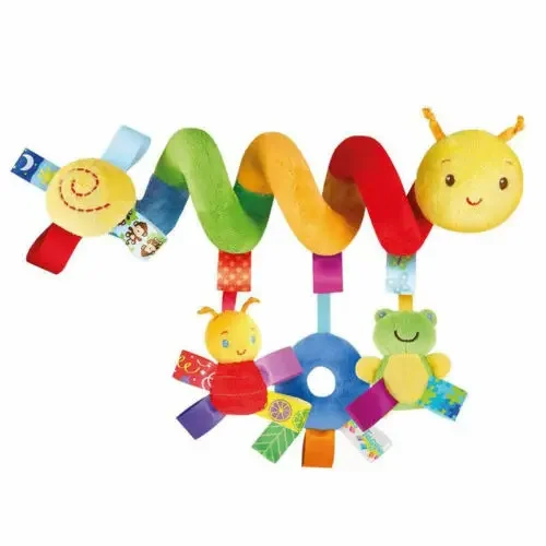 Jouet d'éveil en spirale pour bébé mobile poussette berceau jouet SENSORIEL pour nouveauné jaune accessoire bé