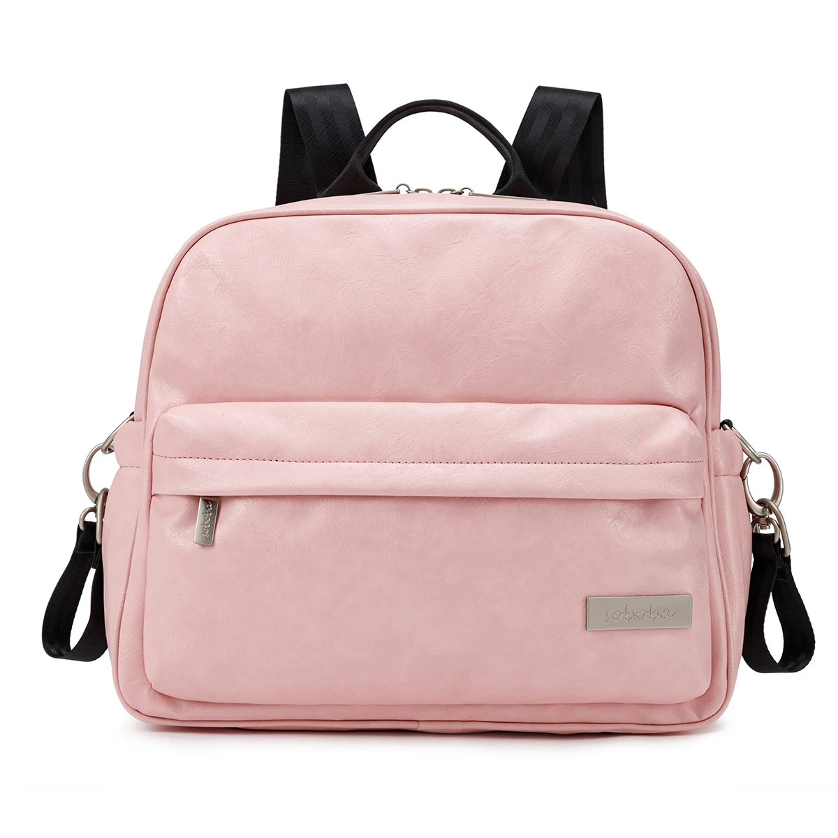 Sac à langer imperméable et portable pour bébé sac à dos stylé pour maman usage quotidien rose