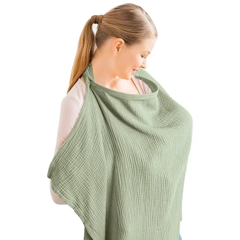 Couverture d'allaitement respirante en coton gaze maternité confortable et sécurisée pour bébé usage intérieur