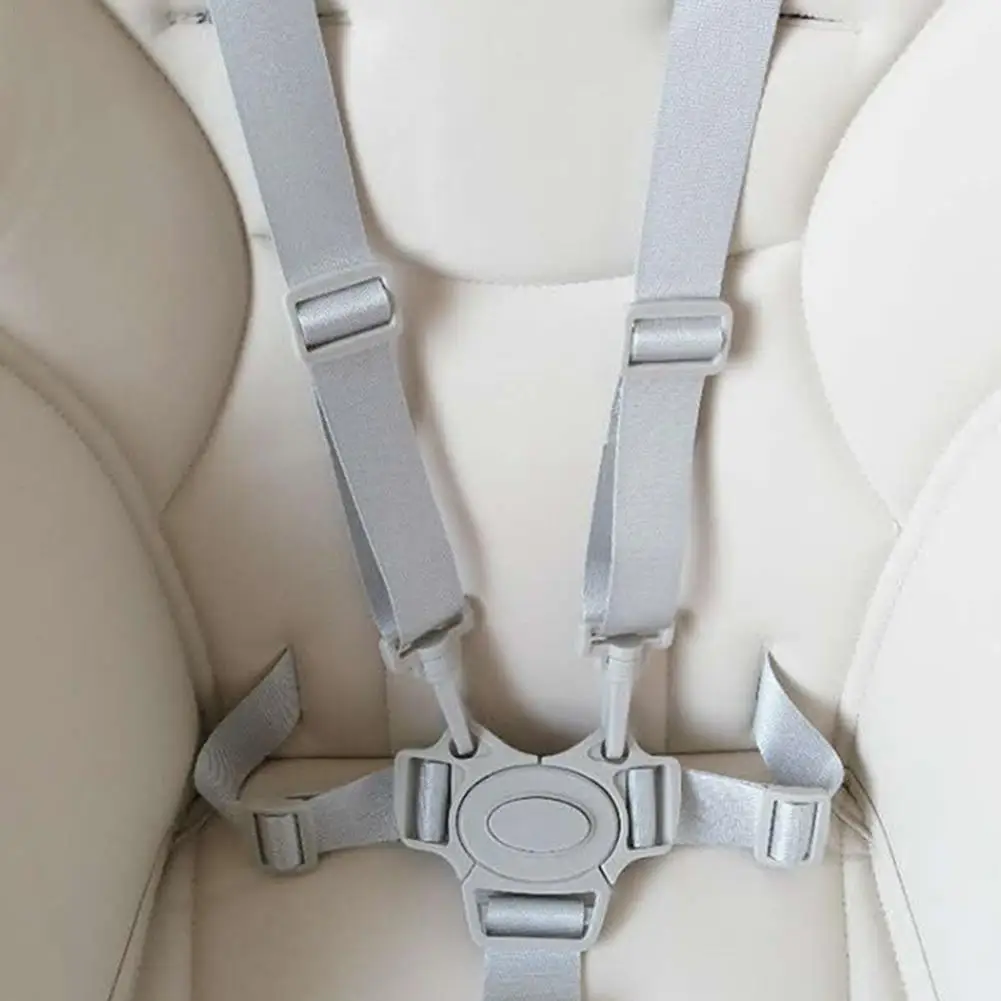 Harnais de sécurité pour enfant en nylon conception cruciforme 5 points de fixation compatible sièges auto et 